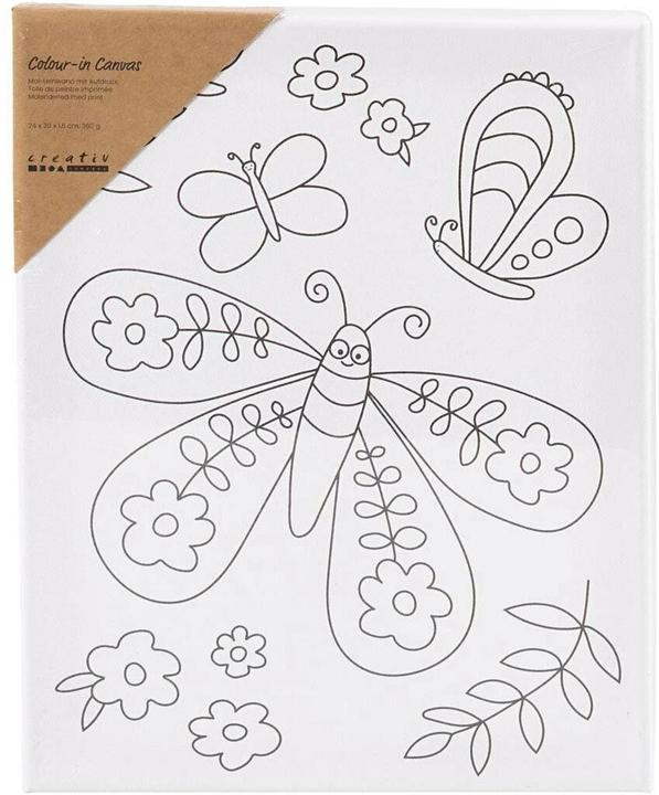 Actual product image Creativ Company Keilrahmen Schmetterling 24 x 30 cm, Format: 24 (24 x 30 cm)