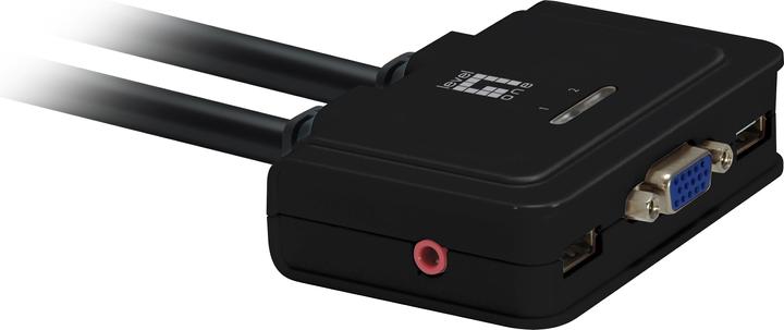Image du produit LevelOne KVM-0223, commutateur KVM à 2 ports, VGA, audio, USB