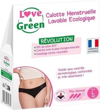 Produktbild Love & Green Menstruationsslip waschbar ökologisch (L)