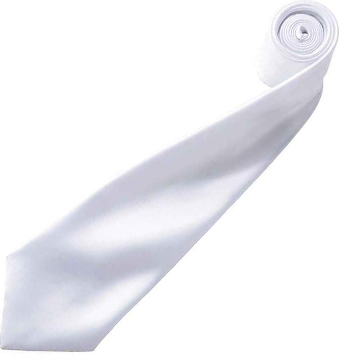 Actual product image Premier Satin tie plain coloured