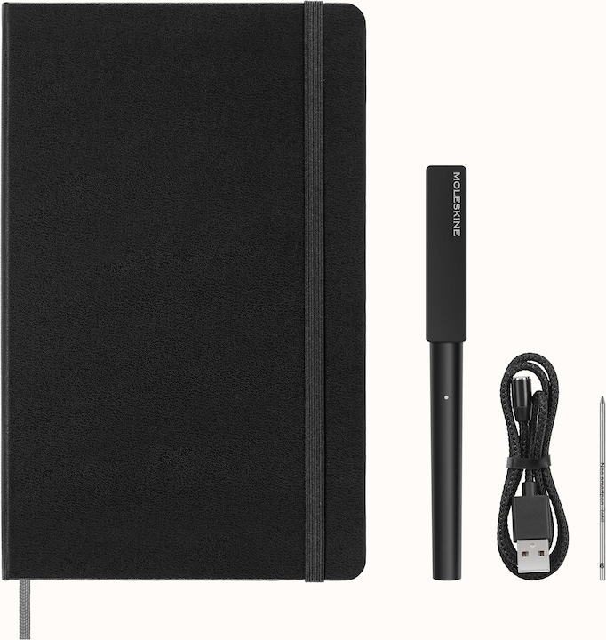 Moleskine Écriture intelligente (135 x 210 mm, À rayures, Couverture rigide)