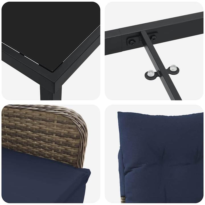 Actual product image vidaXL Garden dining set (80 cm)