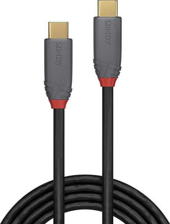 Actual product image Lindy 7m USB 3.2 Typ C Kabel 10Gbit/s 100W PD Anthra Line (7 m, USB 3.2 Gen 2, 100 W)