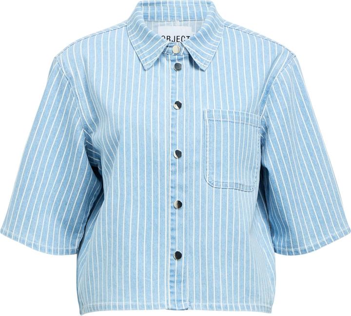 Produktbild Object Cropped Denim Hemd (38)