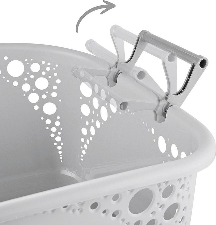 Image du produit Panier à linge 40l empilable gris (40 l)