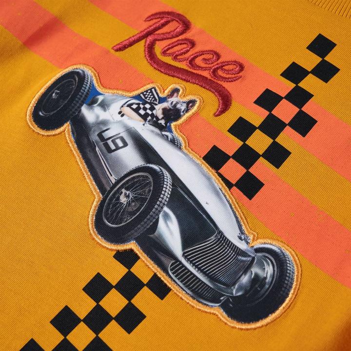 Immagine prodotto vidaXL Camicia da bambino a maniche lunghe ocra 128,Materiale: 100 (128)