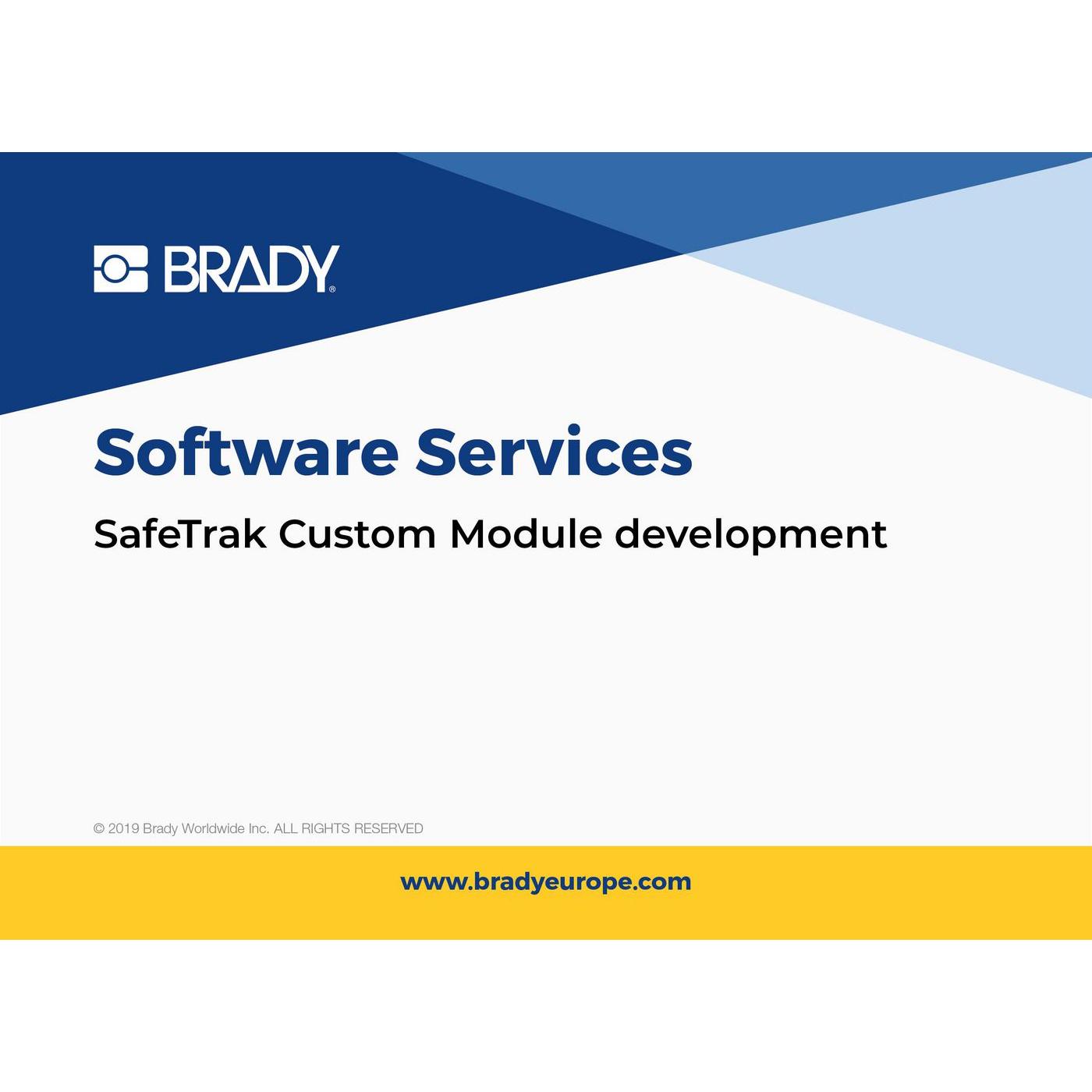 Brady, Etiketten, SafeTrak Custom Module