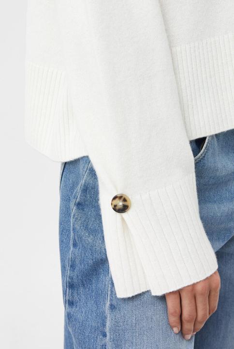 Produktbild Comma Strickpullover Wollmixpullover mit Falten- und Knopfdetail am Ärmel (32)