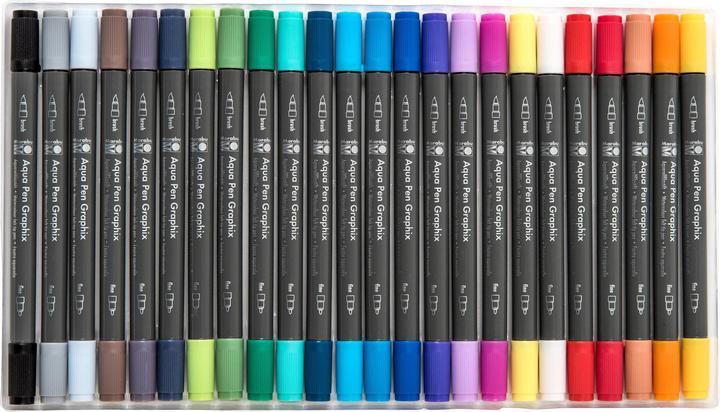 Image du produit Magni 0145000000106 - Aqua Pen Graphix, Octopy, Set de 24 feutres aquarellables aux couleurs brillantes (24 x)