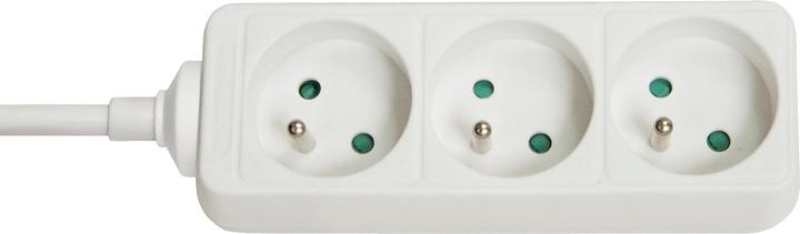 Produktbild Lindy 3 way Mains Gang Socket FR France (3 x, CEE 7/5, 1.40 m)