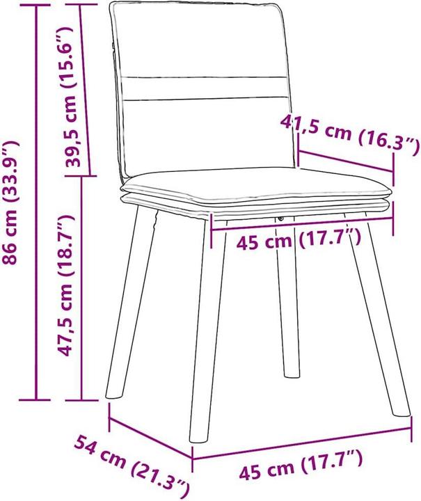 Immagine prodotto vidaXL Esszimmerstuhl
