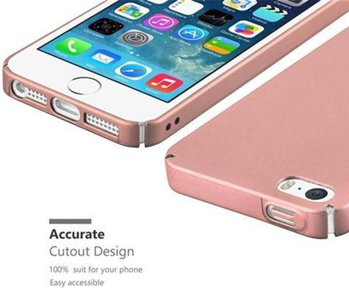 Produktbild Cadorabo Hard Cover Matt Metall Cover (Apple iPhone 5)