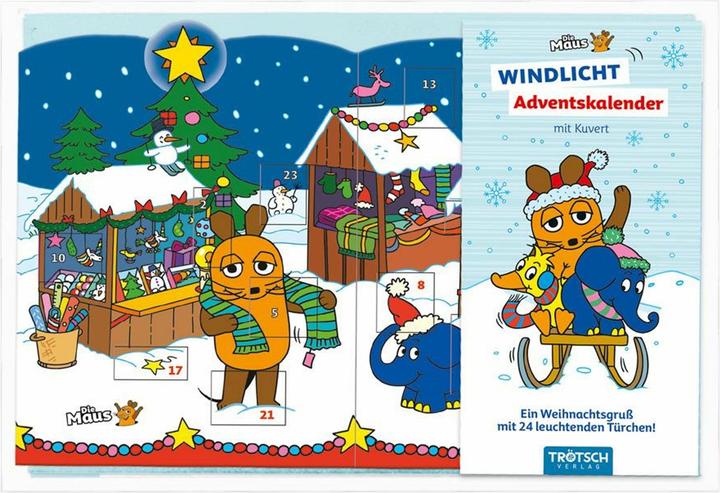 Produktbild Die Maus Windlicht Adventskalen