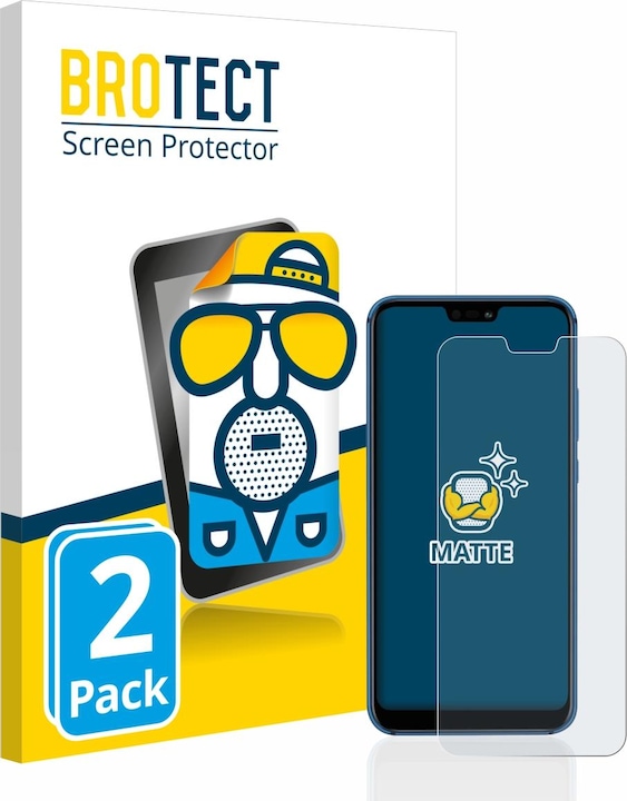Actual product image BROTECT Anti-glare screen protector matt (2 Piece, Huawei P20 Lite)