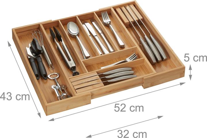 Image du produit Relaxdays Besteckkasten