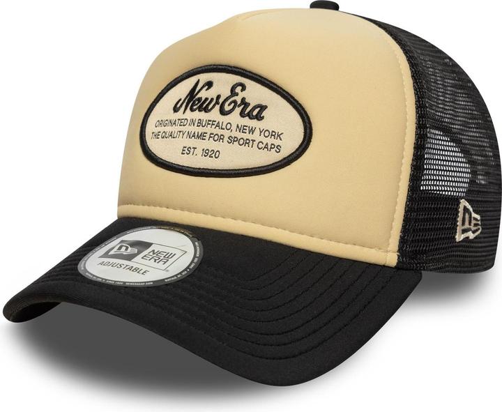 Actual product image New Era A-Frame Mesh Trucker Cap - Foam Brand Logo