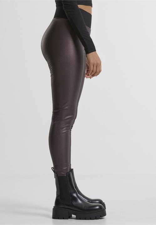 Image du produit Urban Classics Ladies Synthetic Leather High Waist Leggings (4XL)