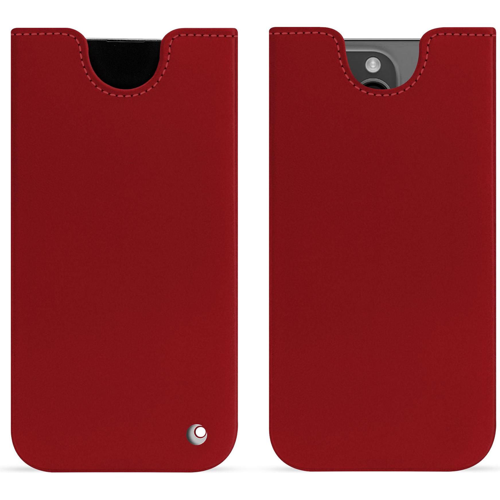 Noreve Lederschutzhülle (Apple iPhone 15 Pro Max), Smartphone Hülle, Rot