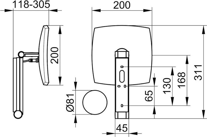 Produktbild Keuco iLook move Kosmetikspiegel, 17613, beleuchtet, 5-stufig einstellbare Lichtfarbe, Spiegelfläch