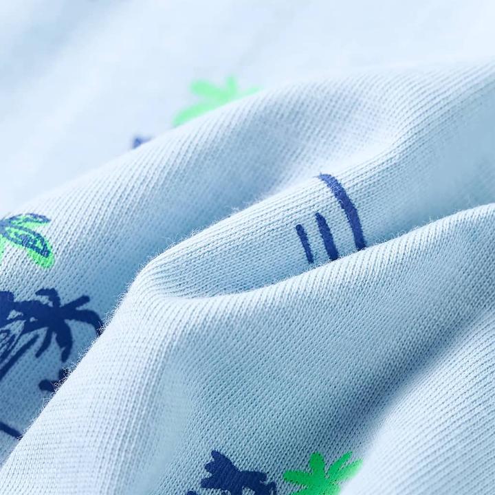 Image du produit vidaXL T-shirt enfant bleu clair 92,Composition : 100 % coton,Couleur (92)