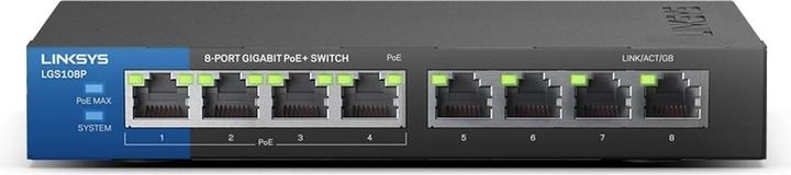 Actual product image Linksys Lgs108p (8 ports)