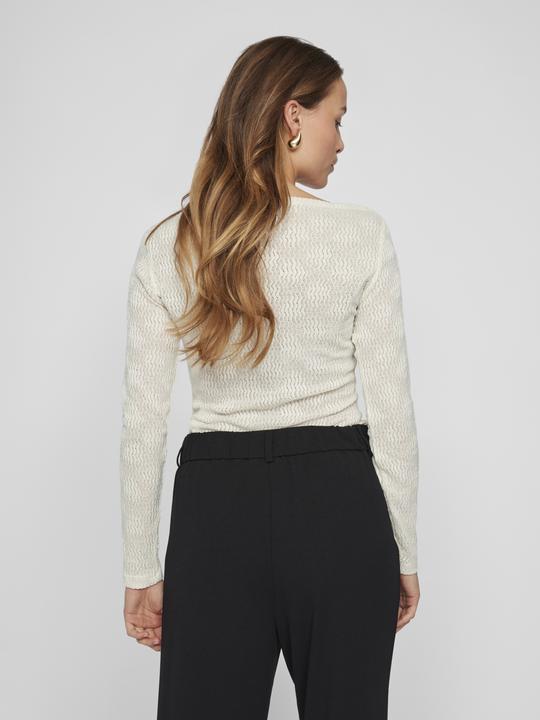 Actual product image Vila Boat-neck top with long sleeves (XS)
