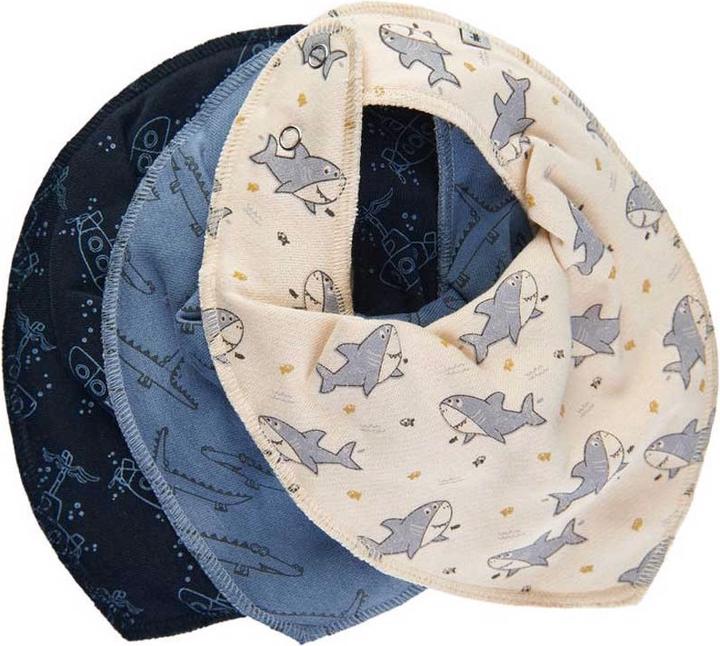 Pippi Bandana Bib Dark Blue (0 months)