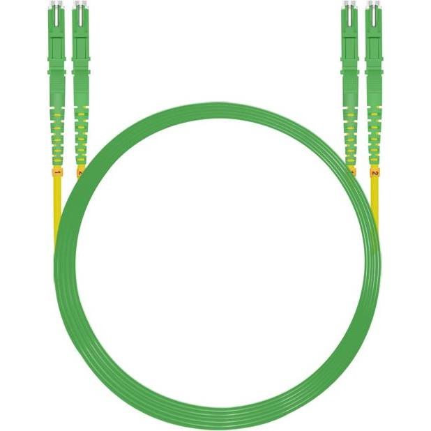 Thumbnail - Helos fiber optic cable E2000 APC / E2000 APC (LSH) double sided 9/125 OSm OS2 yellow 20.0 m (S/UTP, CAT6, 20 m), Netzwe...