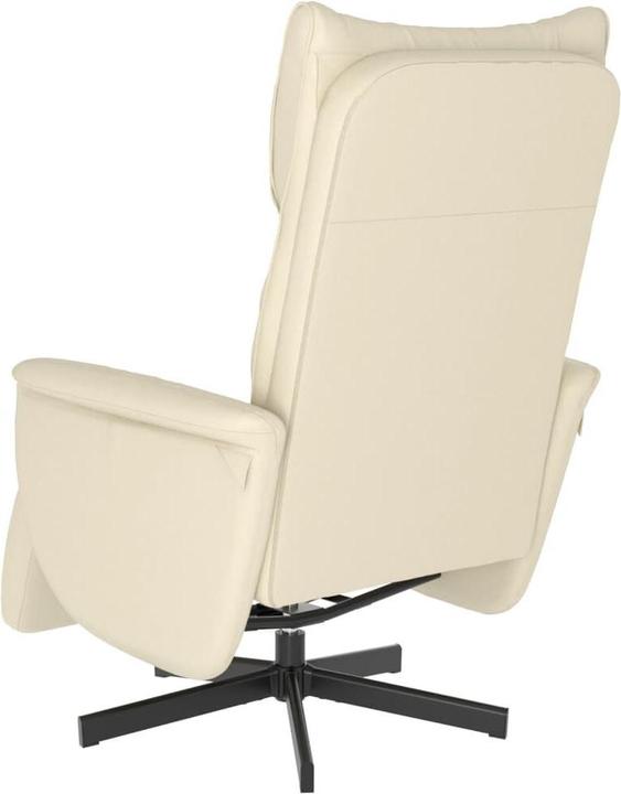 Produktbild vidaXL Relaxsessel mit Fussteil Creme Kunstleder,Farbe