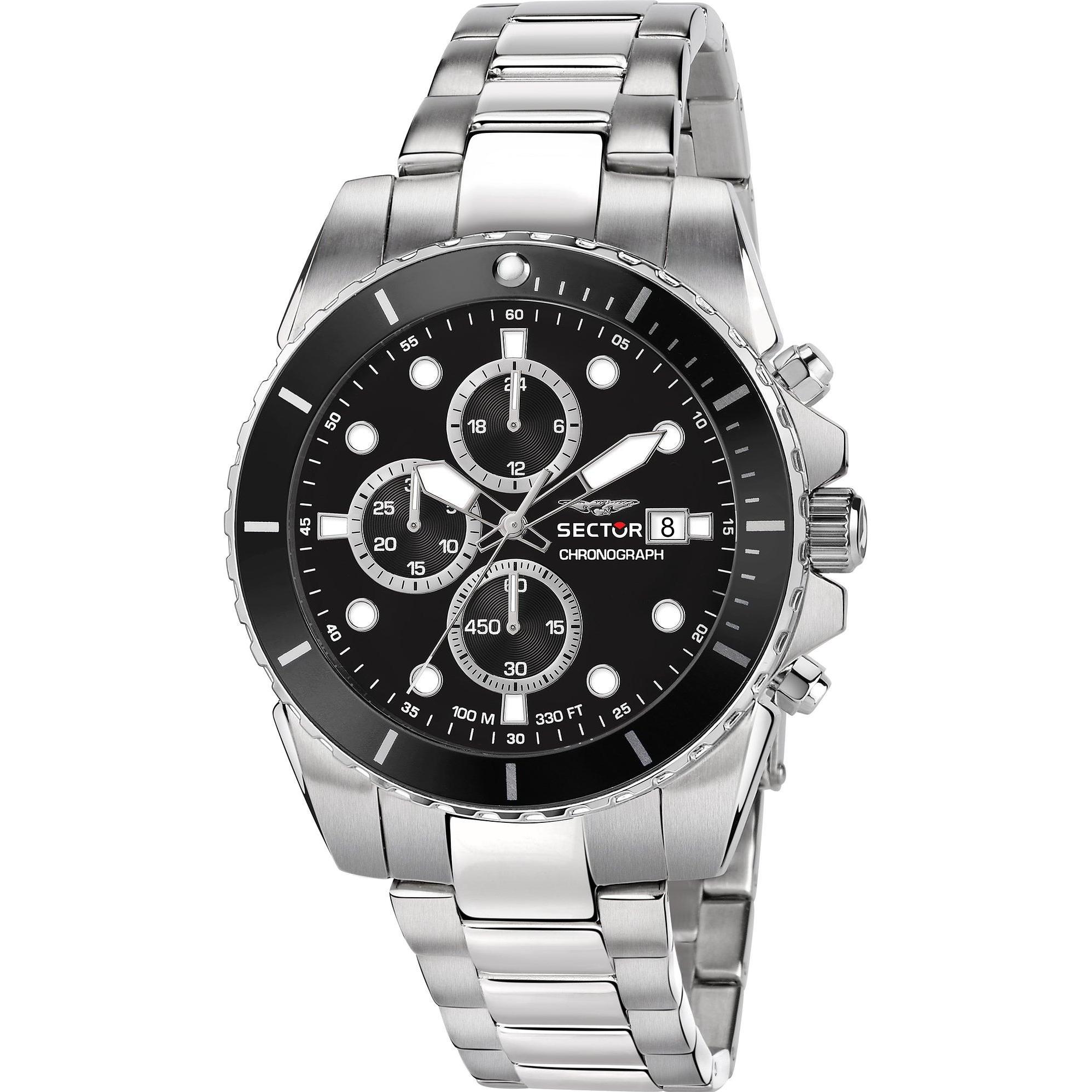 Sector, Armbanduhr, Armbanduhr R3273776002, Silber, (Chronograph, 43 mm)
