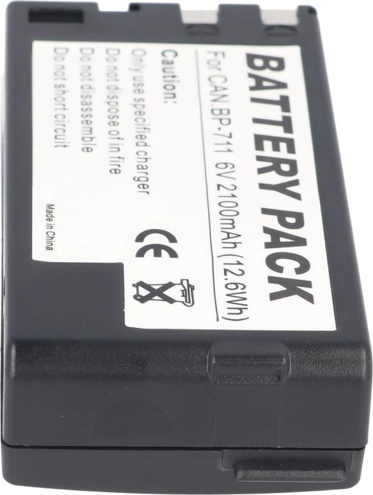 Actual product image AccuCell Akku Canon BP-711, BP-714, BP-726 (Camera battery)