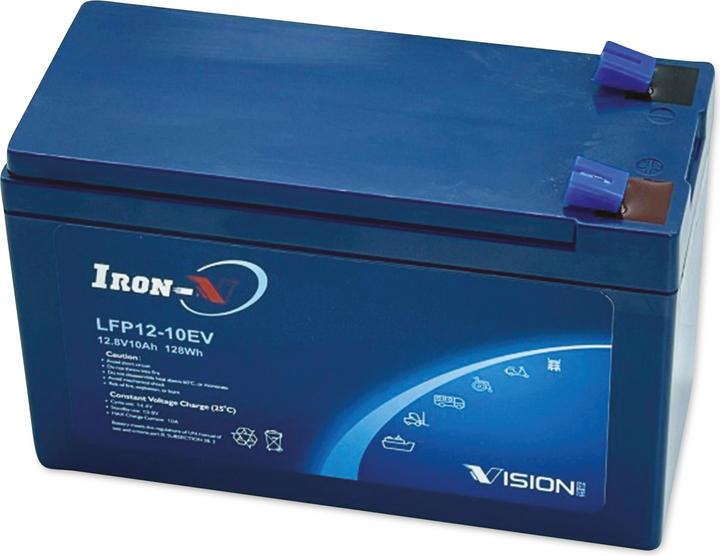 Image du produit Vision Batterie LiFePO4, LFP1210 12V/10000mAh (1 pcs, Piles rechargeables + chargeur)