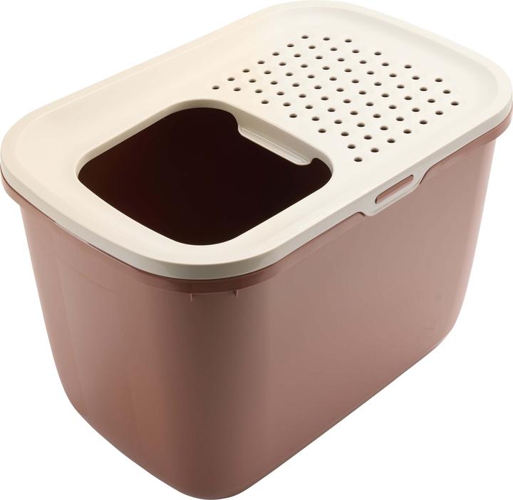 Savic Hop In kattetoilet, champagne pink-tuscan red