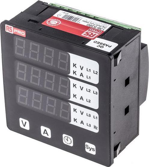 Produktbild RS PRO Dig Multi Func Meter, 96x96, 3Ph, V A F