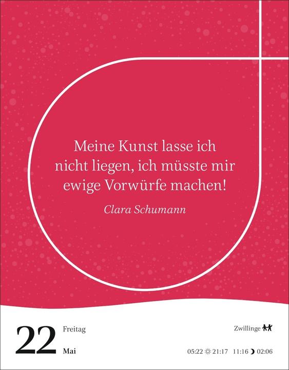 Produktbild Harenberg Starke Worte von starken Frauen Tagesabreisskalender 2026 (Deutsch)