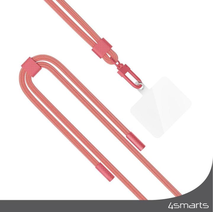 Produktbild 4smarts Universal Handykette PhonoLace opal rot