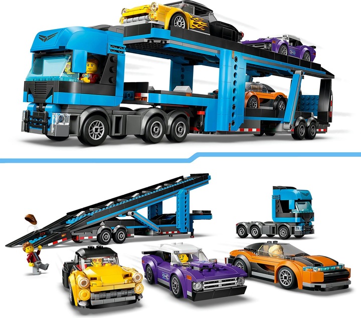 Produktbild LEGO Autotransporter mit Sportwagen (60408, LEGO City)