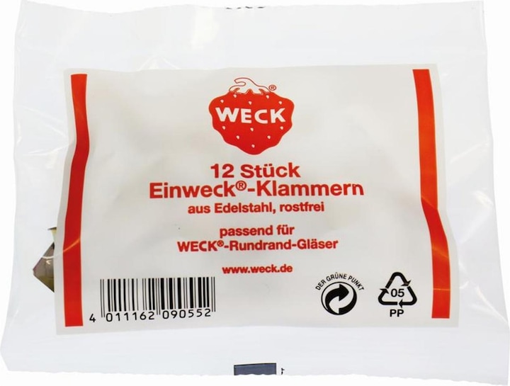 Weck Klammern (12 Stk., 1 l)