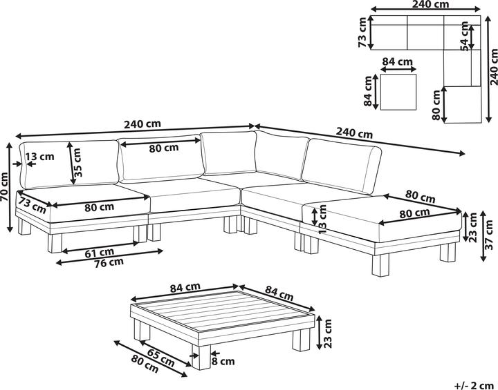 Nährwerte und Zutaten Beliani Sanza