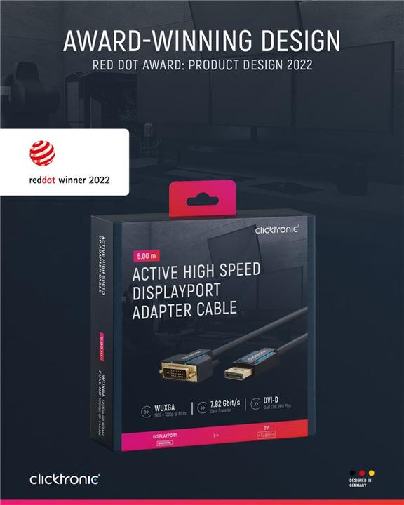 Actual product image clicktronic DisplayPort — DVI (5 m)