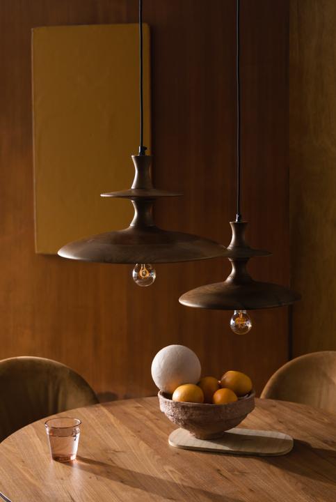 Productafbeelding Dutchbone Hanglamp Cath S Walnoot (E27)