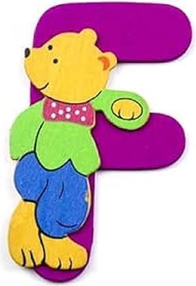 Bieco Buchstabe Bär F 8cm Holz