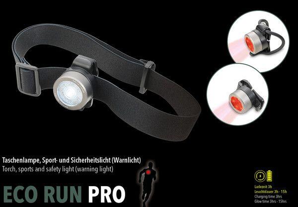 Image du produit Troika ECO RUN PRO Lampe de poche de sport et de sécurité, LED, 5 fonctions, 3 accessoires pour fixation, g (7 cm)