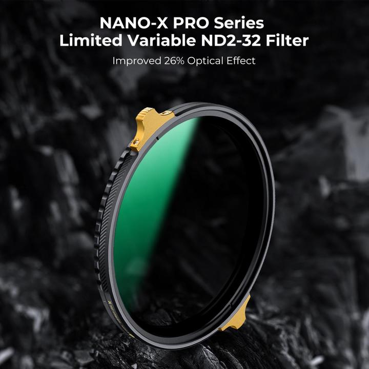 Actual product image K&F Concept Concept ND2-ND32 Filter Nano X Pro Copper Frame - 77mm (77 mm, Neutral density filter)