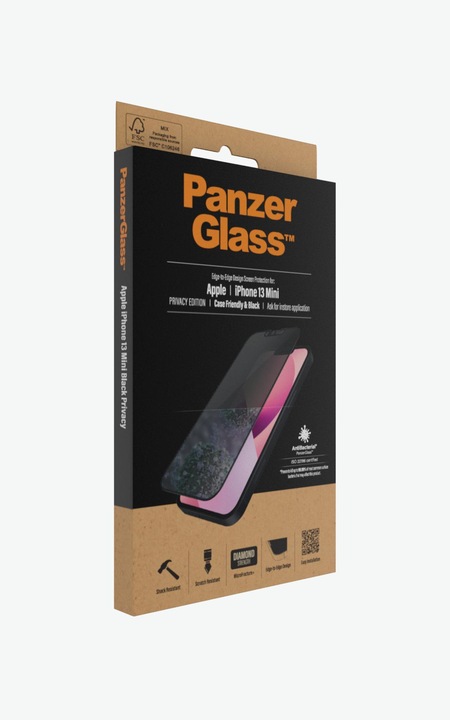 Actual product image PanzerGlass Privacy (1 Piece, Apple iPhone 13 mini)