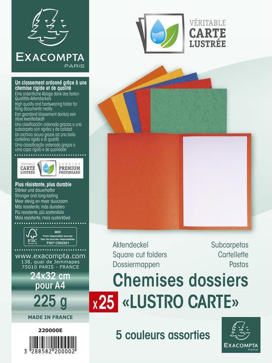 Actual product image Exacompta Collection folders - File covers (A4, 40 x)