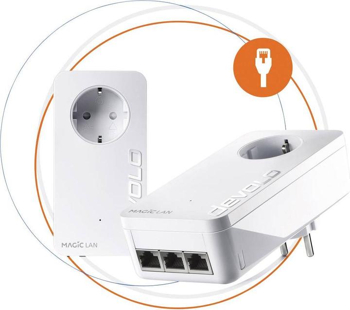 Produktbild Devolo Magic 2 LAN triple Ethernet LAN White (2400 Mbit/s)