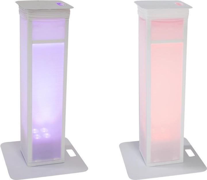 Actual product image Eurolite 2x Stage Stand variable incl. cover and bag, white