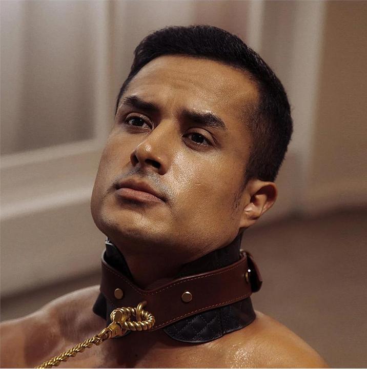 Produktbild Liebe Seele Haltungshalsband aus Leder mit Leine