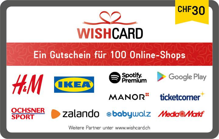 Wunschgutschein Wishcard (30 CHF)